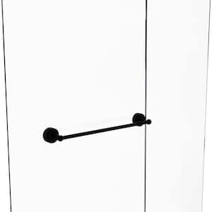 Prestige Regal 24 in. Over-the-door Shower Door Towel Bar in Matte Black