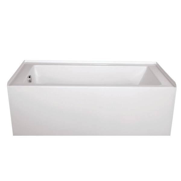 Hydro Systems Sydney 60 in. Right Hand Drain Rectangular Alcove Bathtub in White