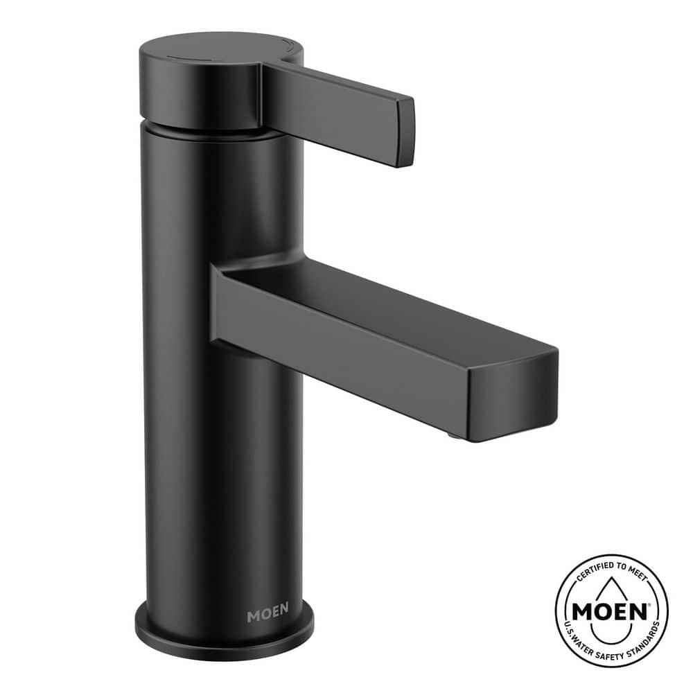 ENTHRAL ブラックメタル　BLACKL MOEN Beric Single Hole Single Handle Bathroom Faucet in Matte