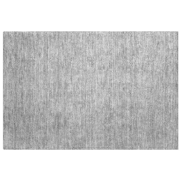 Dream Shag Premium Machine Washable Abstract ADS703 Gray 2 ft. x 3 ft. Accent Rug