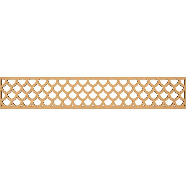 Ekena Millwork Hudson Fretwork 0.375 in. D x 46.625 in. W x 8 in. L MDF Wood Panel Moulding