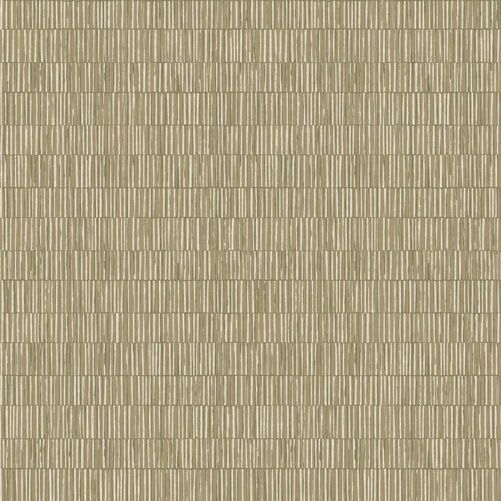 HTV PONT プレス　bamboo Zen Collection Brown Bamboo Screen Stripe Sheen Finish Non-Pasted