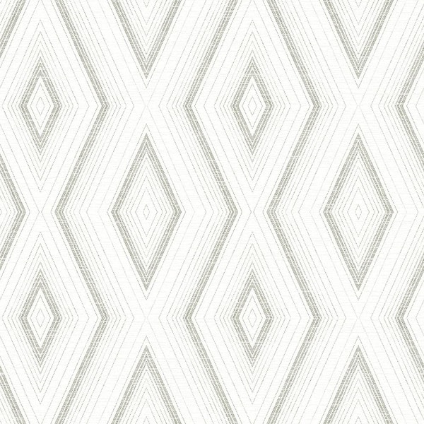 Chesapeake Santa Cruz Grey Geometric Grey Wallpaper Sample