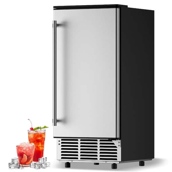 120 lb. Undercounter Commercial Ice Maker Machine Ice Makers with 30 lb. Storage Bin, 40 Ice Cubes and Reversible Door
