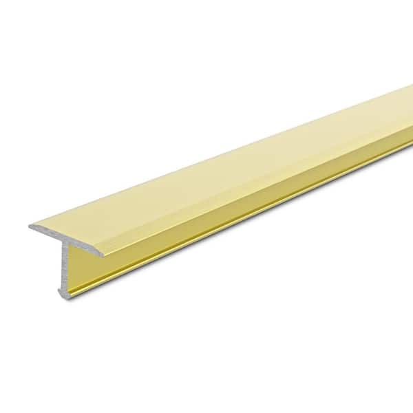 Reviews for TrimMaster Satin Gold 1 in. x 98-1/2 in. Aluminum T-Shaped ...