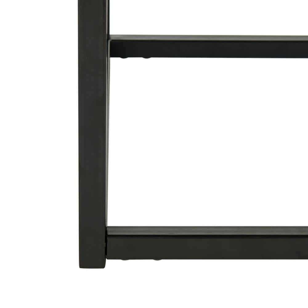 Transitional White and Grey Marble Rectangular Coffee Table