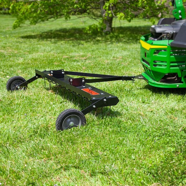 Lawn tractor best sale dethatcher attachment