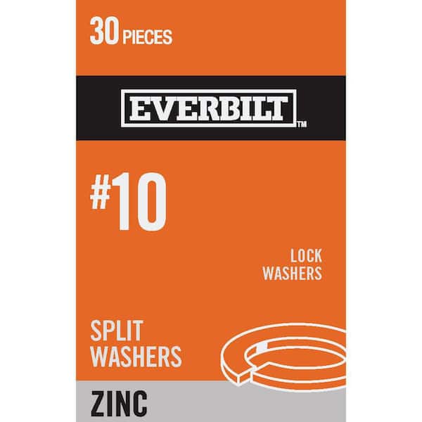 Everbilt #10 Zinc Plated Lock Washer (30-Pack)