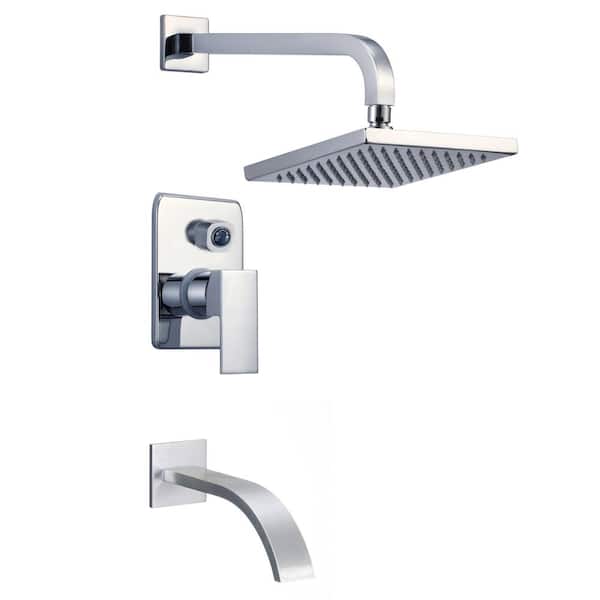 Unbranded Roxy 7.68 in. W 3 Jet Shower Tower in Chrome 16GS-29313