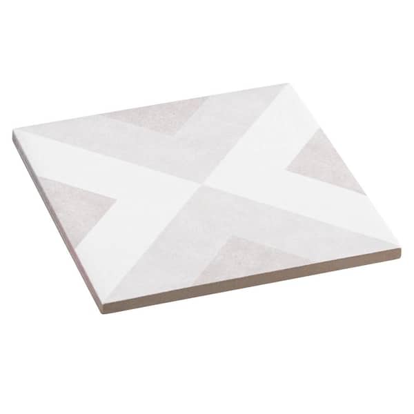 Occitan Woodrow Square 6 in. x 6 in. Matte Porcelain Wall Tile Sample