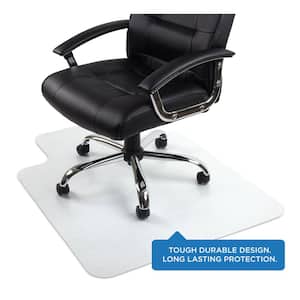 Clear 35.5 in. W x 47 in. L Desk Chair Mat for Hardwood Floor