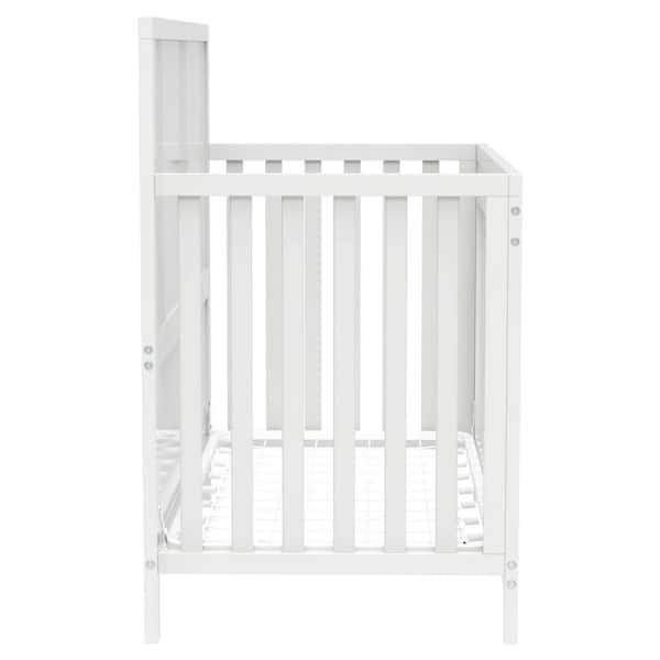 White and cheap wood cot bed