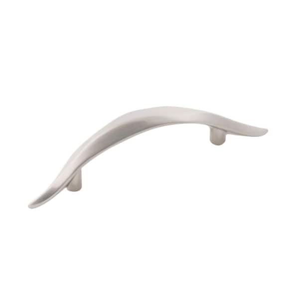 HICKORY HARDWARE Willow 3 in. (76 mm) Satin Nickel Cabinet Drawer and Door Pull