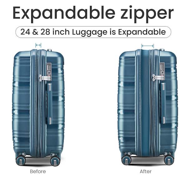 Blue Blue 5個セット Amazon.com | ZENY Hardside Expandable Spinner Luggage Suitcase