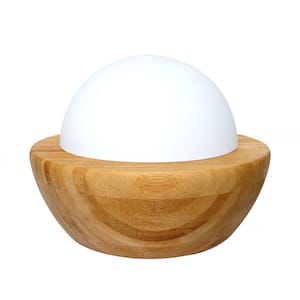 Ultrasonic Aroma Diffuser Humidifier with Wood Base