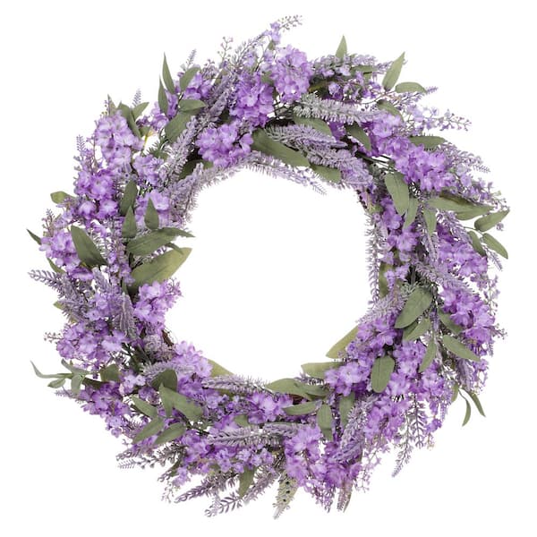 Lavender Artificial Flower Display Rustic design - Four Seasons Liverpool