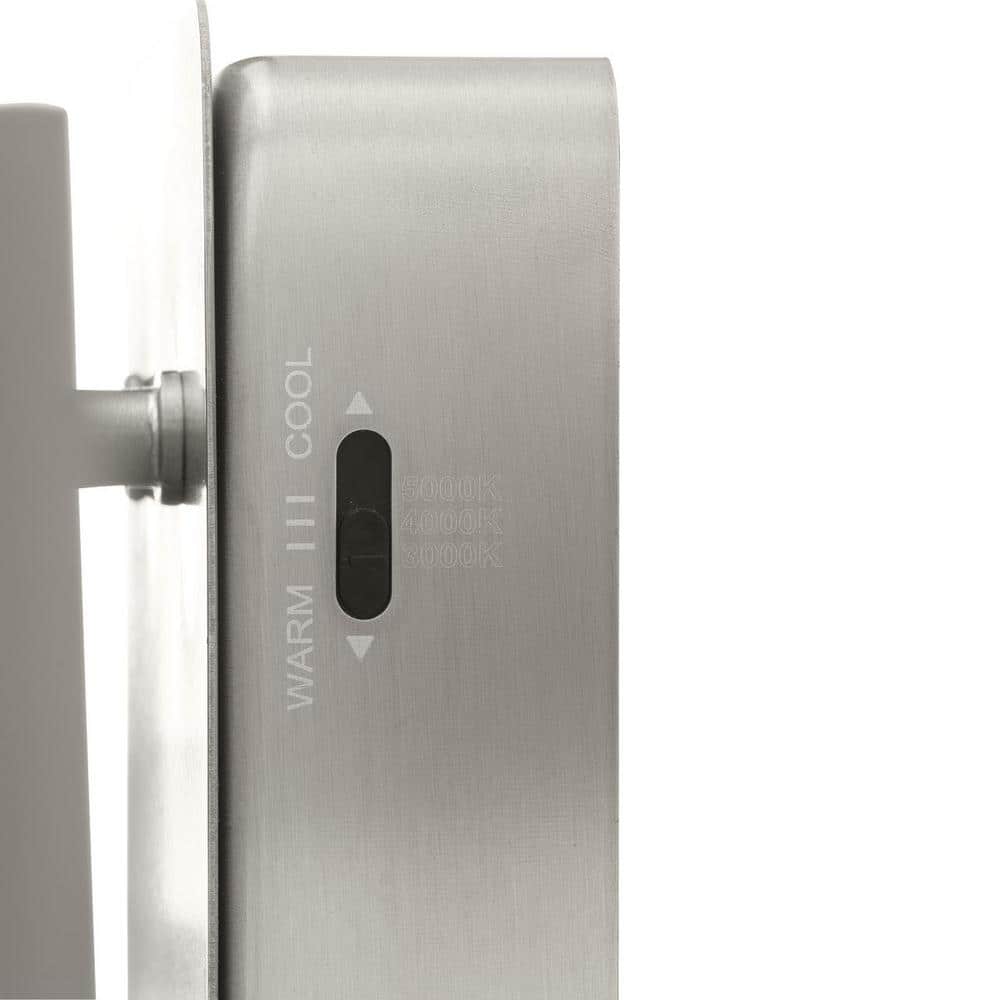 Brushed Nickel 24" LED Linear Vanity Light with Acrylic Shade