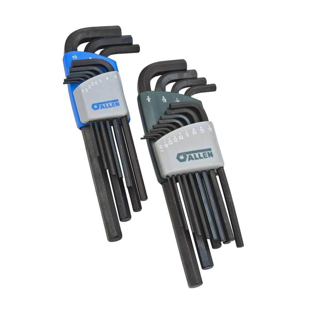 UPC 082171566097 product image for Long Arm SAE/Metric Hex Key Set (22-Piece) | upcitemdb.com