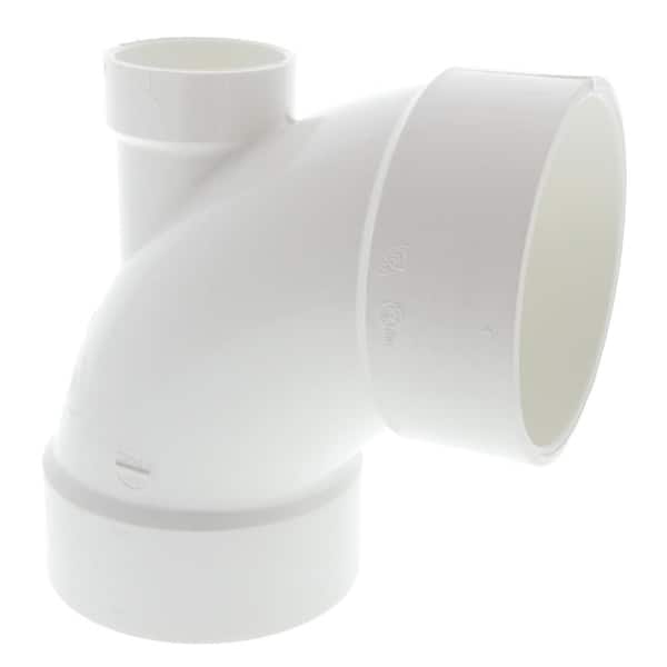NIBCO 4 in. x 4 in. x 2 in. PVC DWV 90-Degree All Hub Elbow