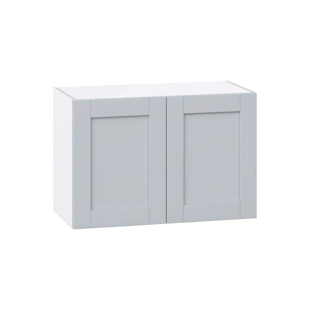 Milton 30 in. W x 14 in. D x 20 in. H Assembled Shaker Wall Bridge Kitchen Cabinet in Light Gray price history on PriceWatchPro