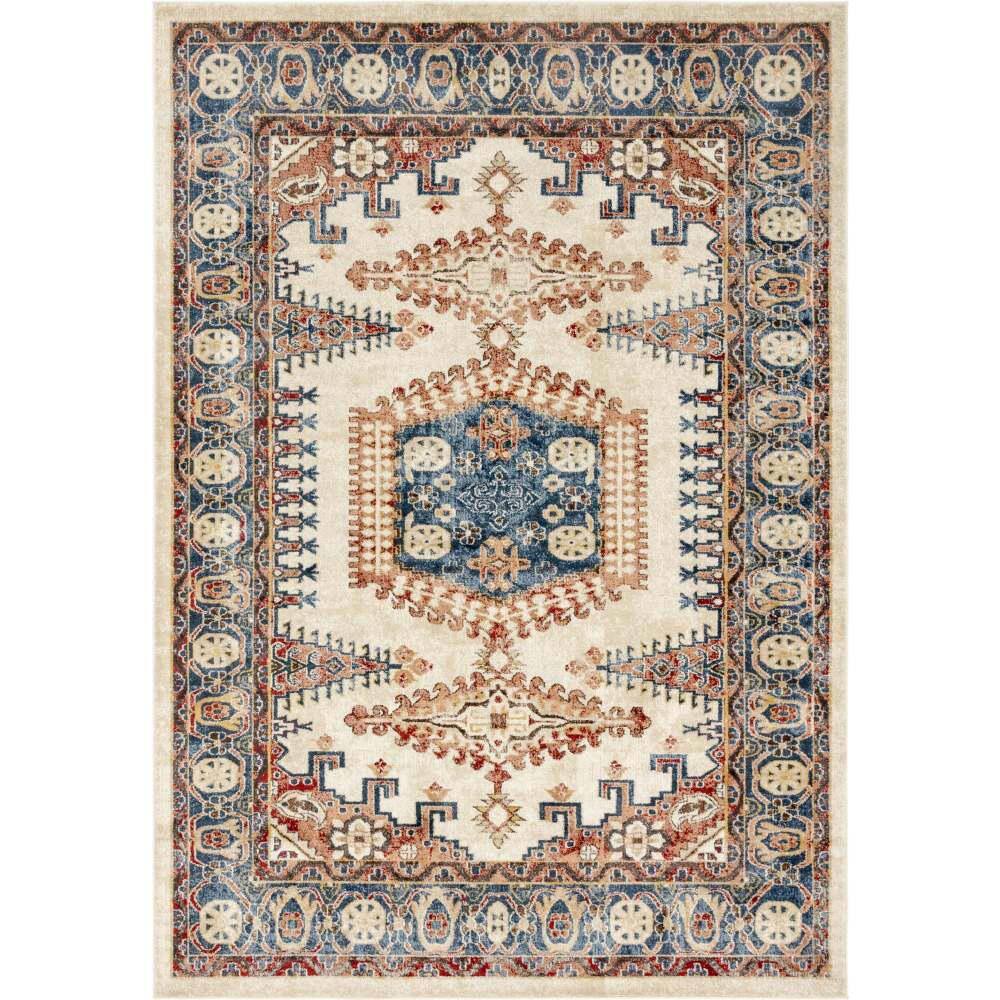 Unique Loom Utopia Larissa Cream 7' 1 x 10' 0 Area Rug 3145779 The