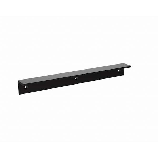 2in. x 2in. x 12in. Black Matte Wall Cleat Countertop Support Bracket