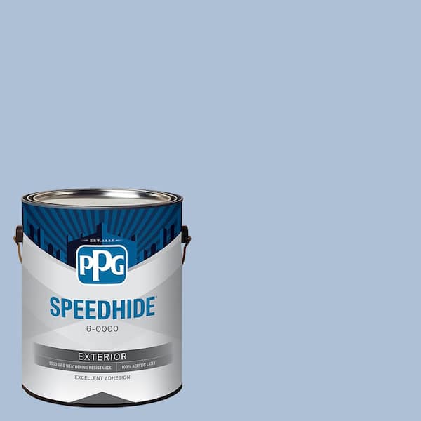 SPEEDHIDE 1 gal. PPG1162-3 Blue Thistle Flat Exterior Paint