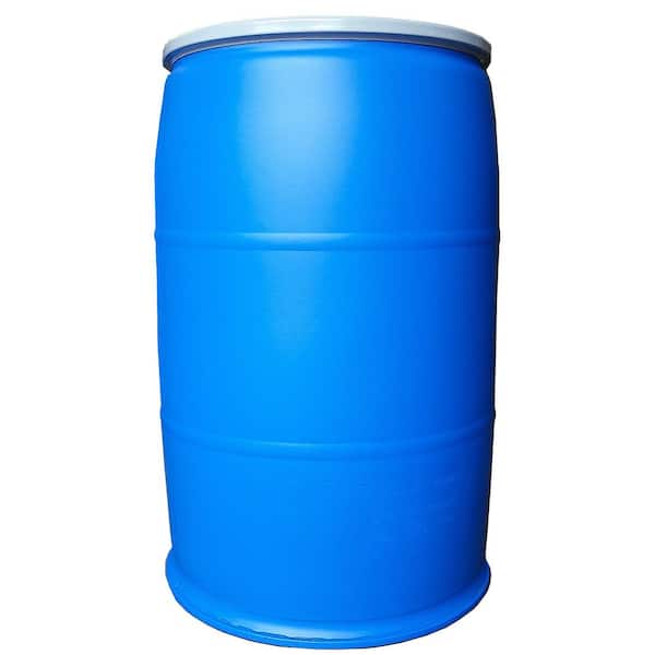 5 Gal Blue Plastic Rectangular Drum