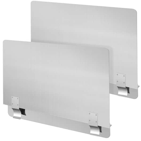 2-Pack Stainless Steel Fryer Splatter Screens, Commercial Splatter Guard, Side Stove Splash Guard for Stop Oil