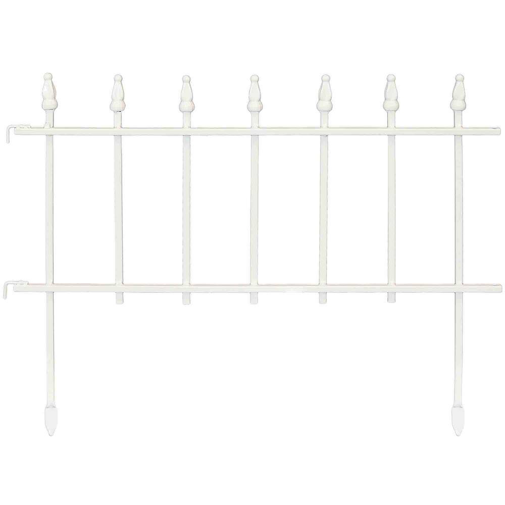 18 in. H x 22 in. L Iron Garden Fence (Set of 5)