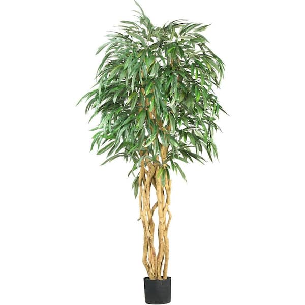 Nearly Natural 6 ft. Artificial Weeping Ficus Silk Tree