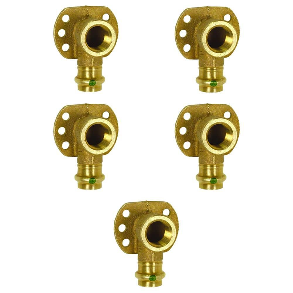 ProPress 3/4 in. Press x 3/4 in. FPT Zero-Lead Bronze 90° Drop Ear Elbow (5-Pack) price history on PriceWatchPro