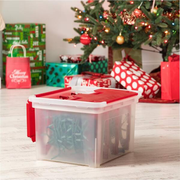 Fits Up To 64 ornaments Green Christmas Non Woven Ornament Storage Box 
