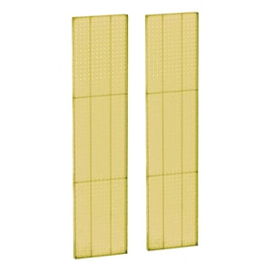 60 in H x 13.5 in W Pegboard Yellow Styrene One Sided Panel (2-Pieces per Box)