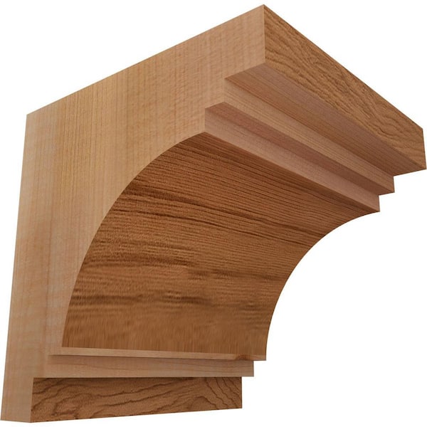 Ekena Millwork 5-1/2 in. x 6 in. x 6 in. Western Red Cedar Pescadero Smooth Corbel