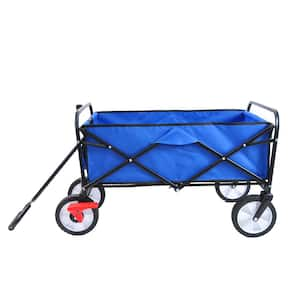 3.6 cu. ft. Metal Garden Cart, Blue