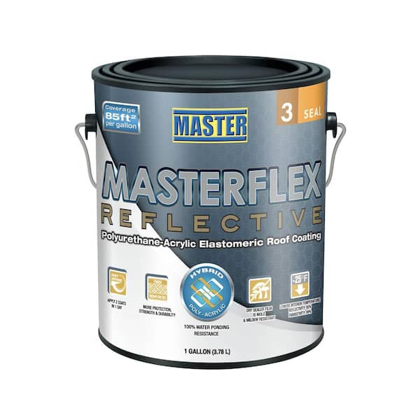 Master Products 1 Gal. Masterflex Reflective Roof Coating Sealer VV1235 ...