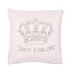 Juicy Couture Gothic Rhinestone Blush 20 in. x 20 in. Throw Pillow