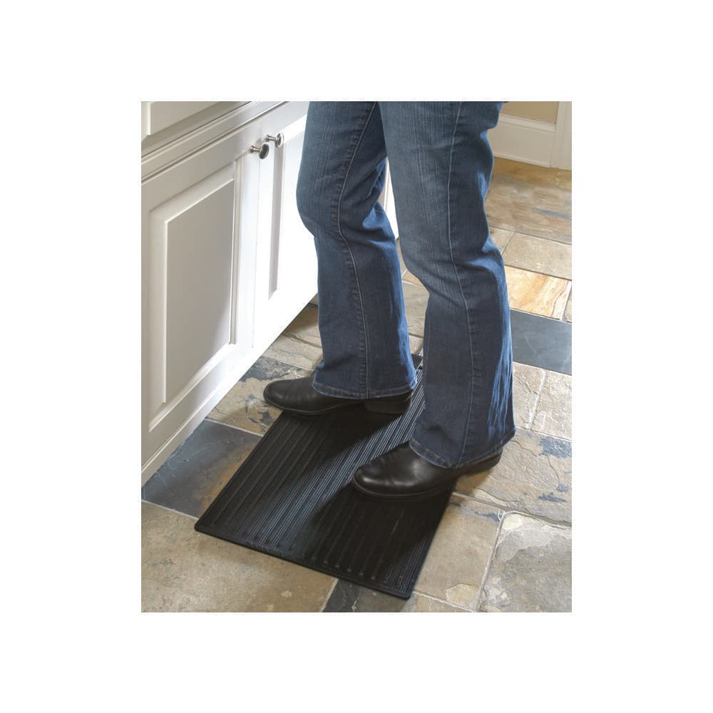 Cozy Black 16" x 36" Electric Heated Rubber Floor Mat