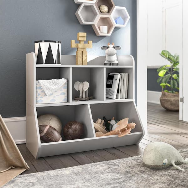 DHP Nathan Kids Book & Toy Storage in White