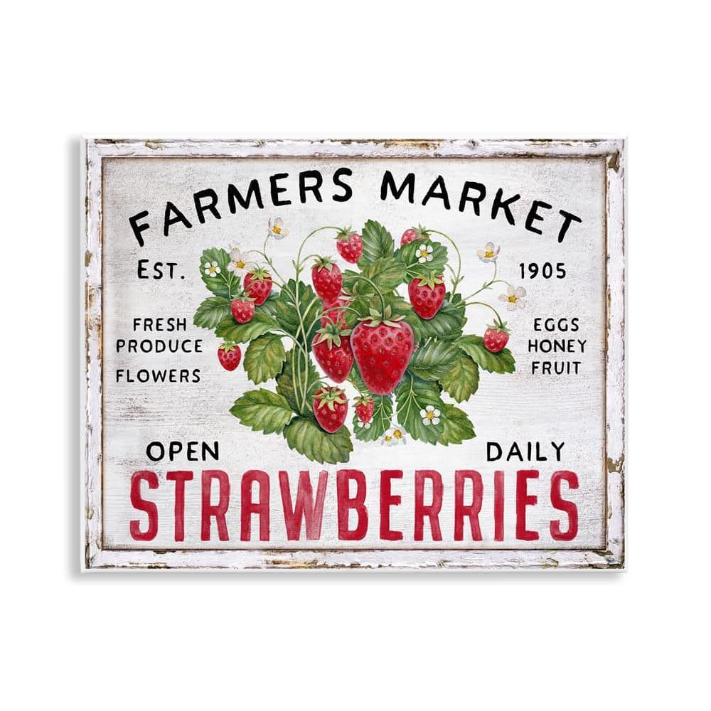 Farmers Market Strawberries by Creatif Belle Unframed Food Graphic Art Print 11 in. x 14 in. price history on PriceWatchPro