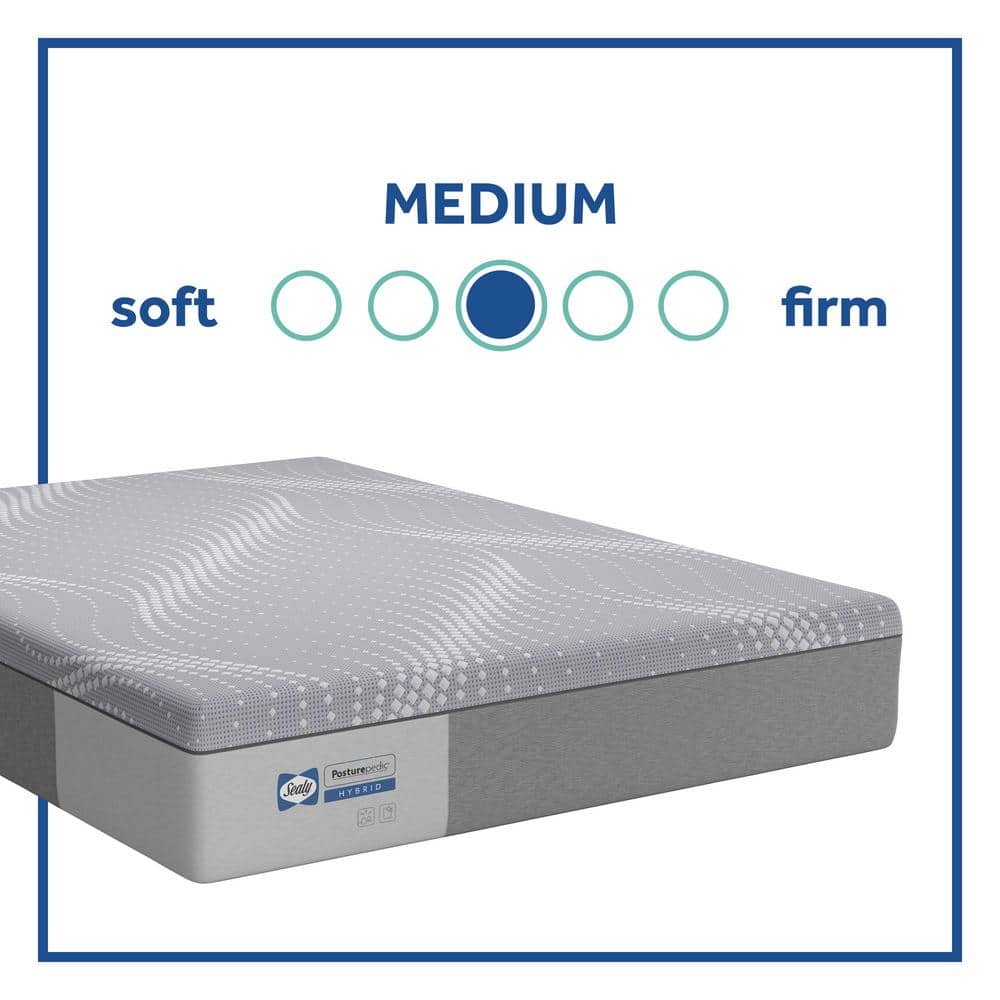 Sealy PosturePedic 12'' Medium Hybrid Queen Adjustable Mattress
