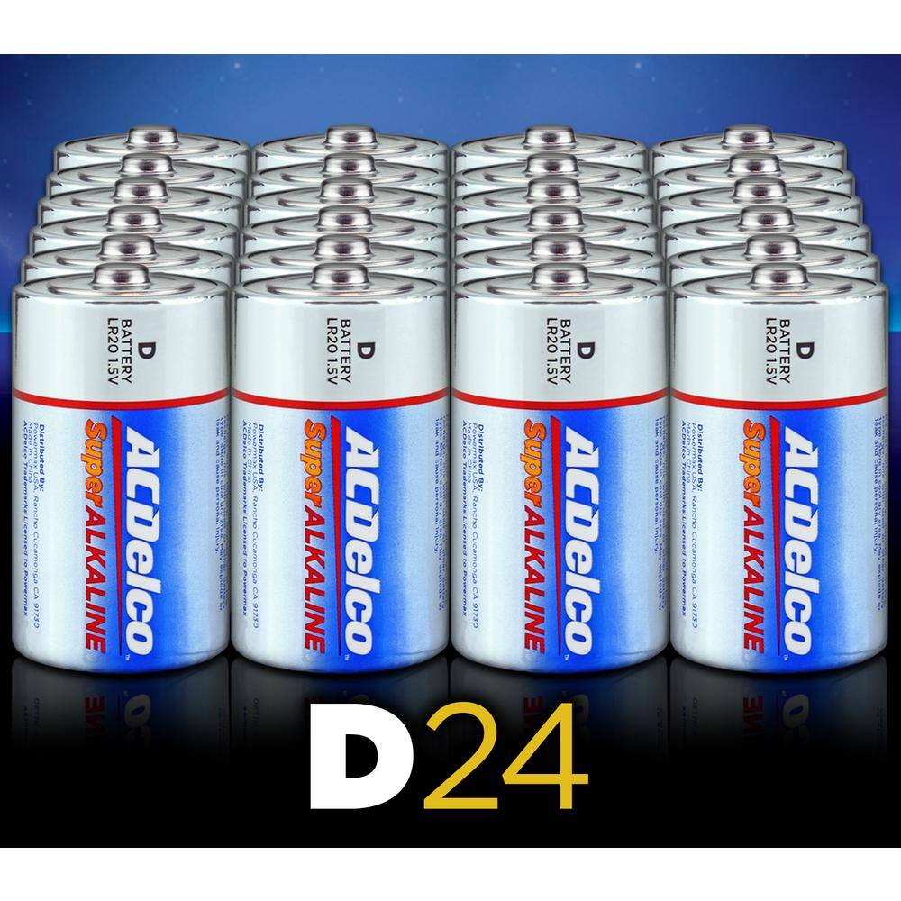 Buy D Super Alkaline Battery, 7-Years Shelf Life with Recloseable ...
