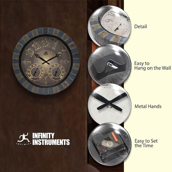 Infinity Instruments Aztec 18 in Faux Stone Indoor-Outdoor Wall
