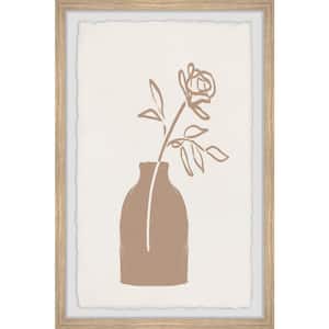 "Single Stem Rose" by Marmont Hill Framed Nature Art Print 24 in. x 16 in. .