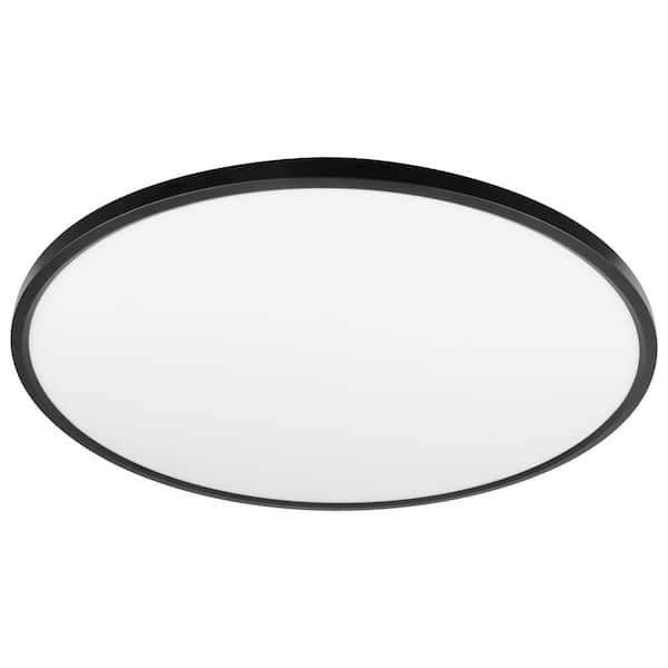 Commercial Electric 25 in. 30-Watt Dimmable White Integrated LED 2100 Lumens Flat Panel Ceiling Flush Mount with Color Change 5CCT