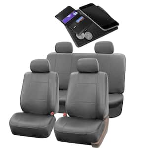 PU Leather 47 in. x 23 in. x 1 in. Full Set Seat Covers