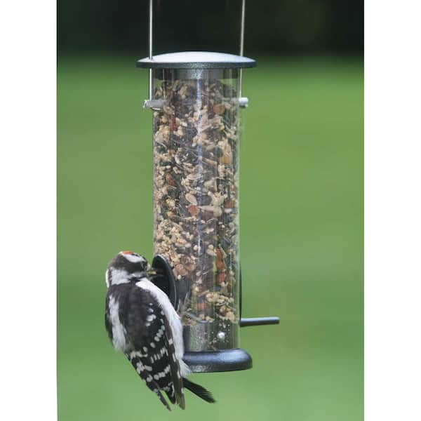 Stokes Select Wild Bird Feeder w/ 4 Feeding Ports,Green,19"Tall,1.1LB Capacity 