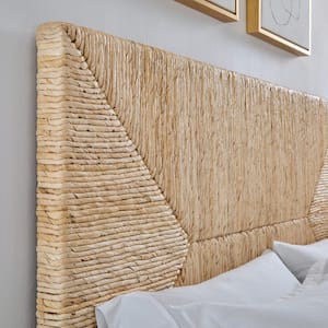 Neela Woven Natural Banana Fiber King Headboard (79 in. W)