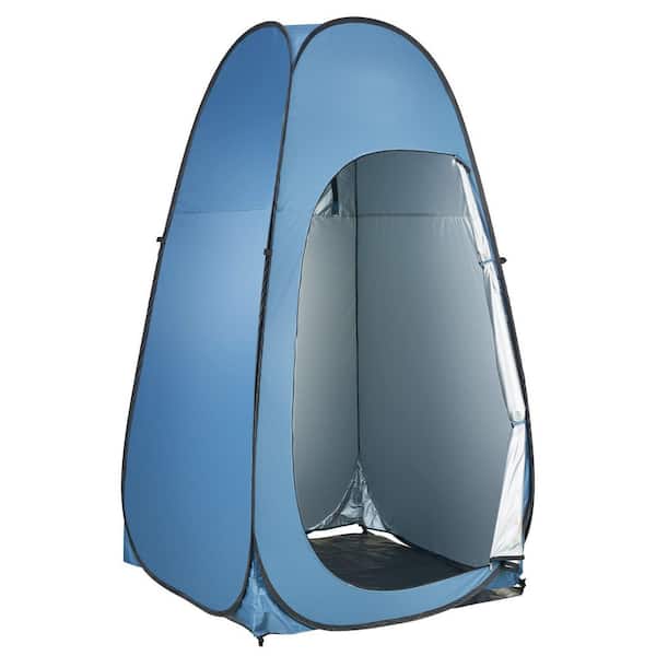 Pop up Shower Tent, Instant Portable Privacy Tent Changing Room with Hanging Bag, Ground Stakes, Ropes, Carry Bag